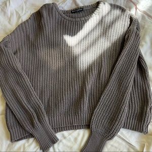 Brandy Melville cropped knit sweater